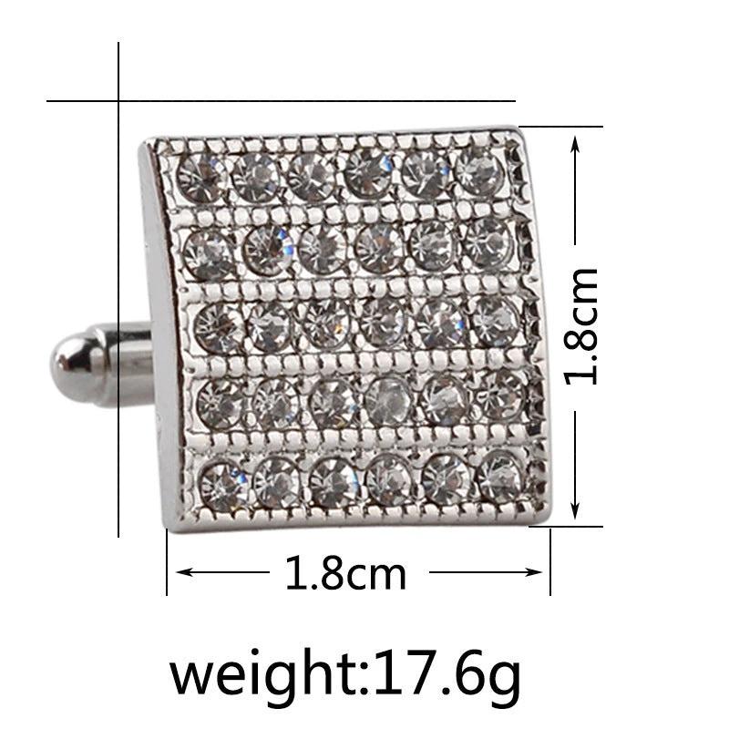 Men's Fashion Square Diamond Cufflinks by GJG Denim