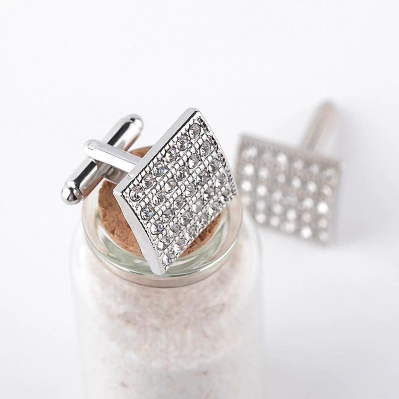 Men's Fashion Square Diamond Cufflinks by GJG Denim