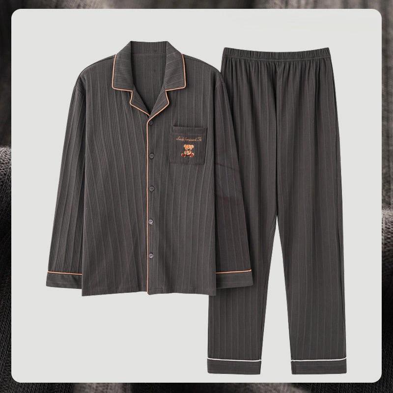 Men's Long Sleeve Pajamas by GJG Denim
