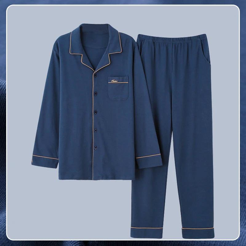 Men's Long Sleeve Pajamas by GJG Denim