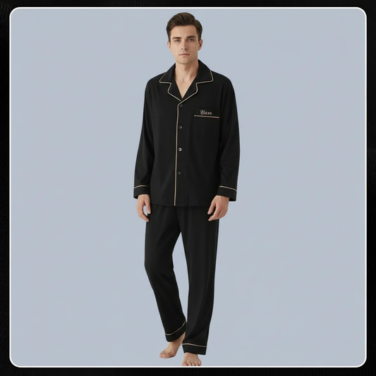 Men's Long Sleeve Pajamas by GJG Denim