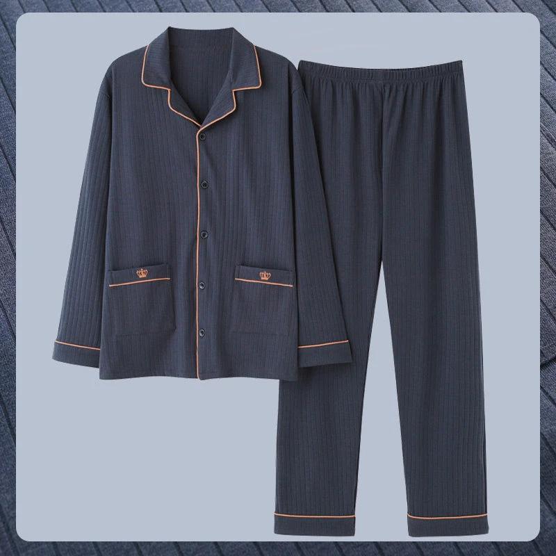 Men's Long Sleeve Pajamas by GJG Denim
