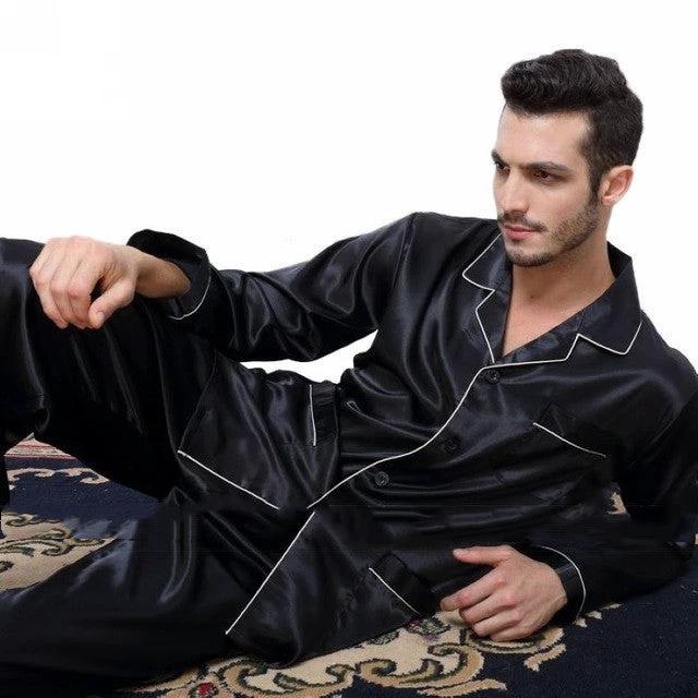 Men's Warm Pajama Set Winter Sleepwear by GJG Denim