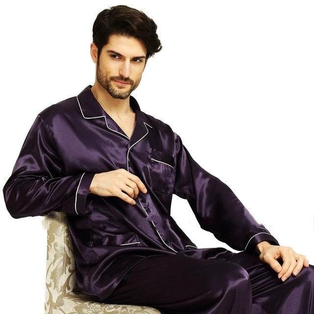 Men's Warm Pajama Set Winter Sleepwear by GJG Denim