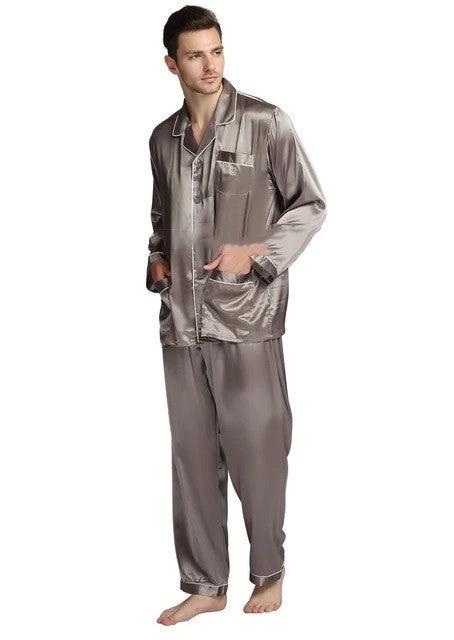 Men's Warm Pajama Set Winter Sleepwear by GJG Denim