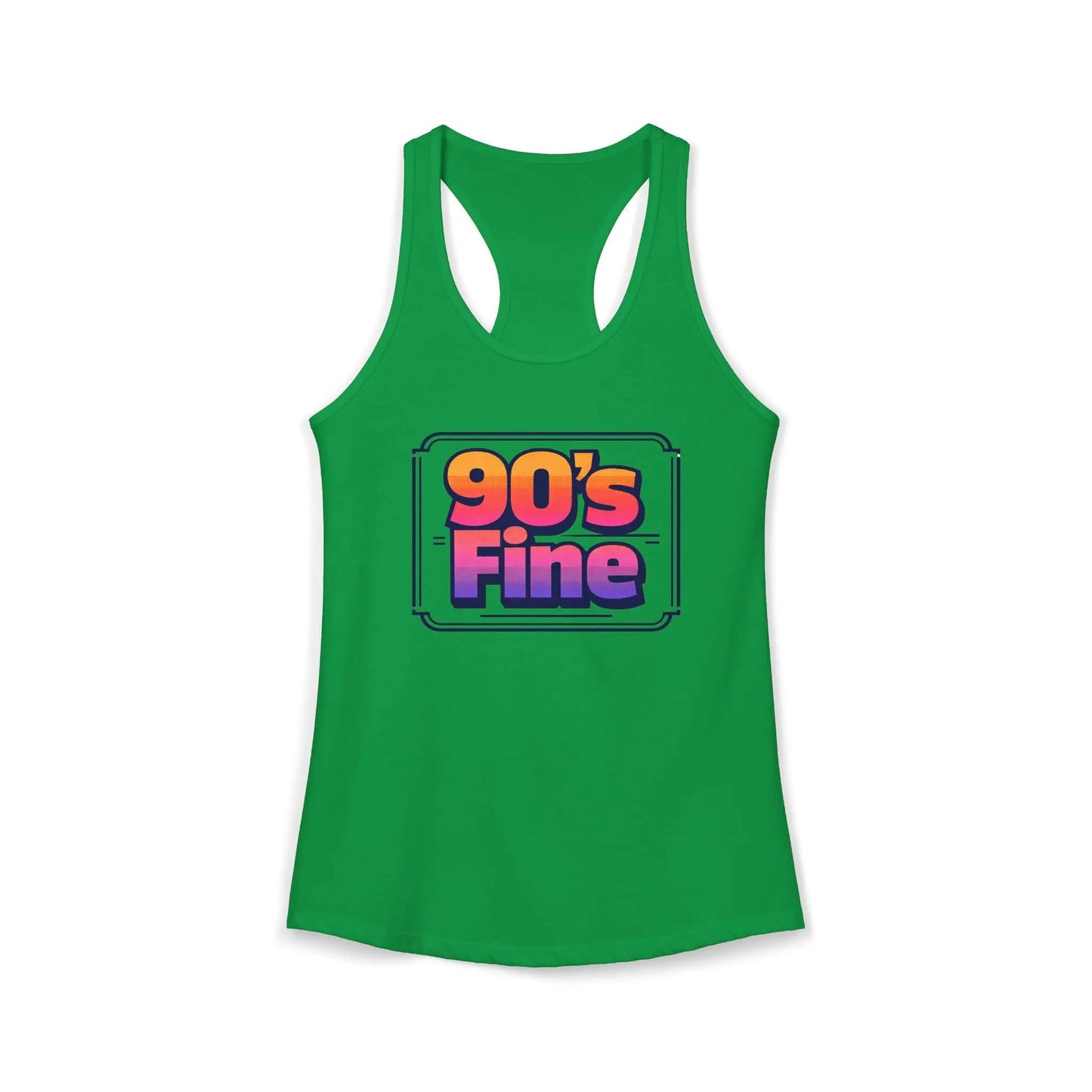90's fine Women's Ideal Racerback Tank by Printify