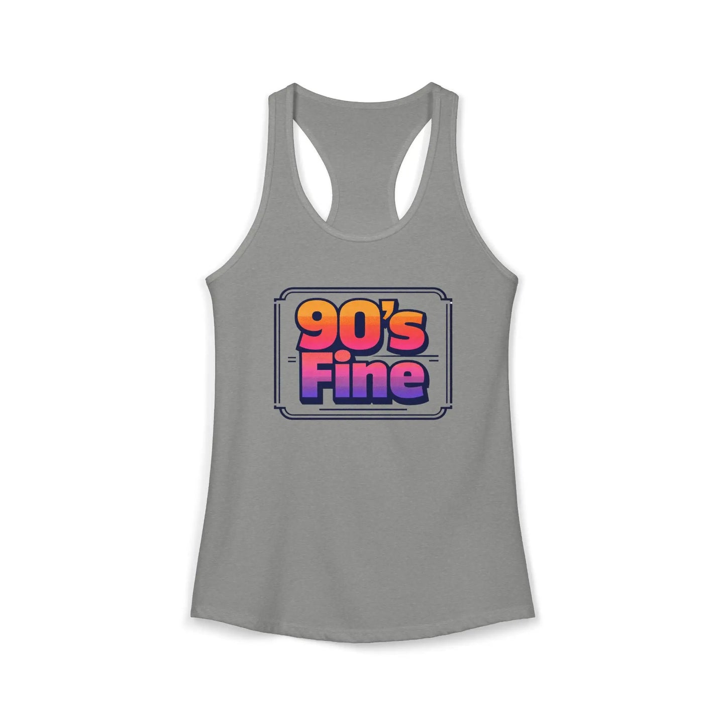 90's fine Women's Ideal Racerback Tank by Printify