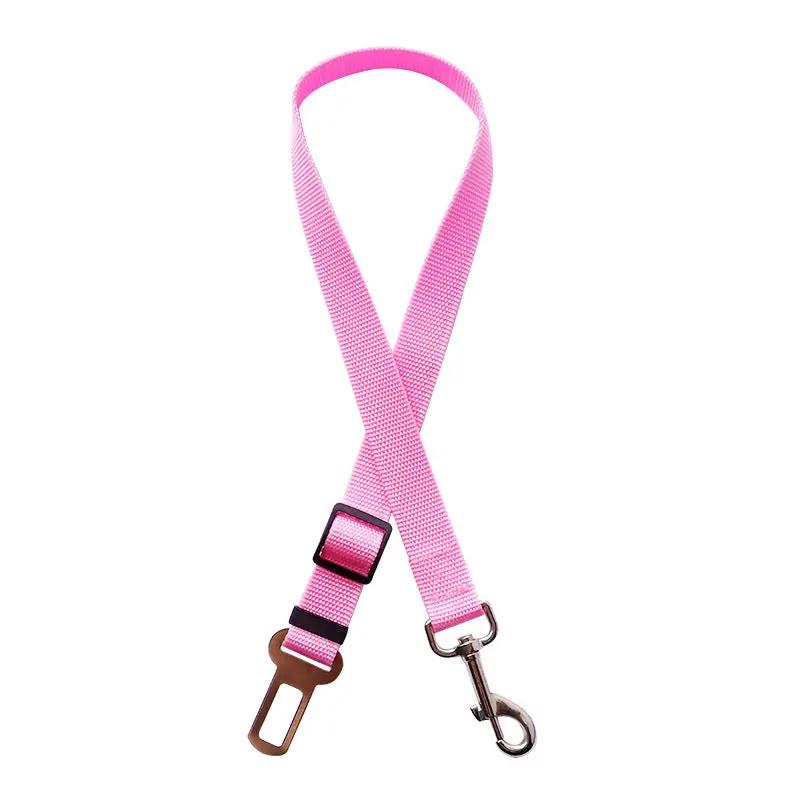 Adjustable Pet Cat Dog Car Seat Belt Pet Seat Vehicle Dog Harness Lead Clip Safety Lever Traction Dog Collars Dogs Accessoires Pets Products by GJG Denim
