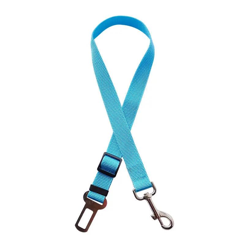 Adjustable Pet Cat Dog Car Seat Belt Pet Seat Vehicle Dog Harness Lead Clip Safety Lever Traction Dog Collars Dogs Accessoires Pets Products by GJG Denim