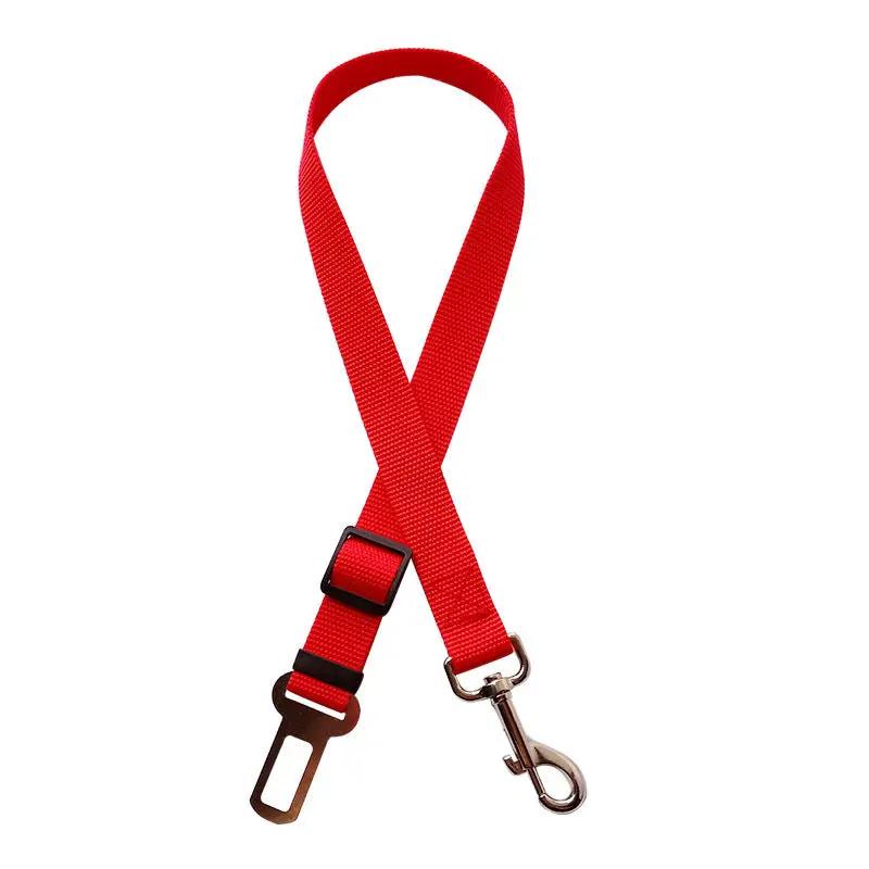 Adjustable Pet Cat Dog Car Seat Belt Pet Seat Vehicle Dog Harness Lead Clip Safety Lever Traction Dog Collars Dogs Accessoires Pets Products by GJG Denim