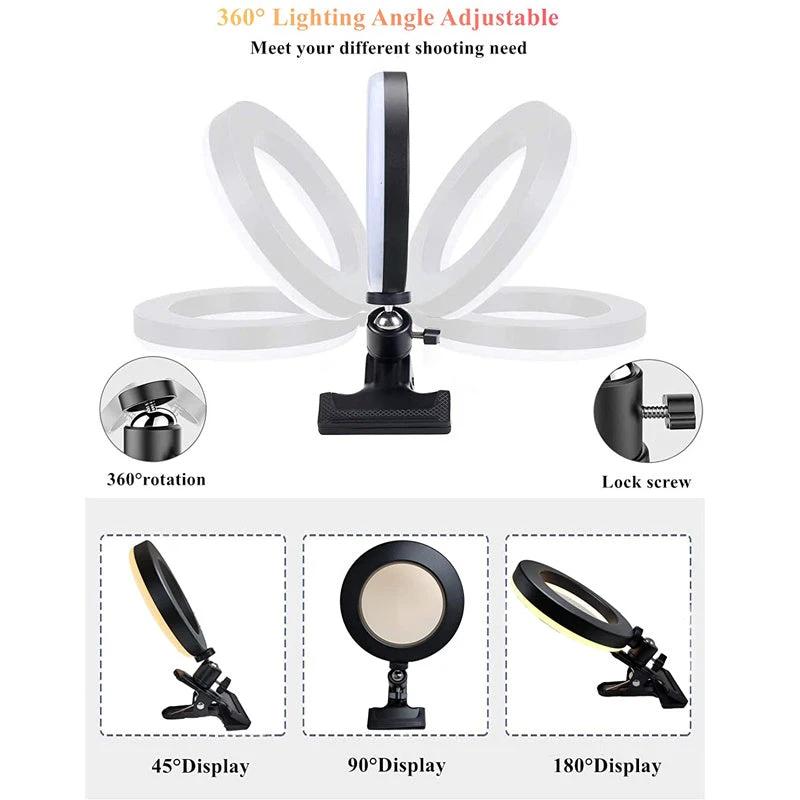 Cross Border Special Lighting For Desktop Clip Mobile Computer Video Conference by GJG Denim