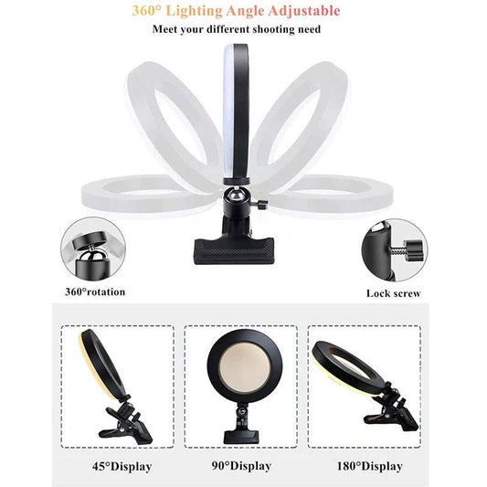 Cross Border Special Lighting For Desktop Clip Mobile Computer Video Conference by GJG Denim