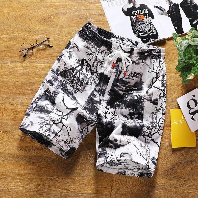 Loose Casual Five-point Men's Shorts by GJG Denim