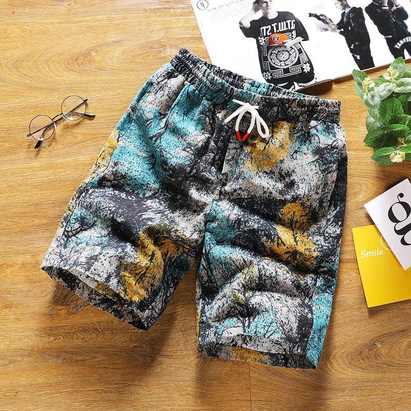 Loose Casual Five-point Men's Shorts by GJG Denim
