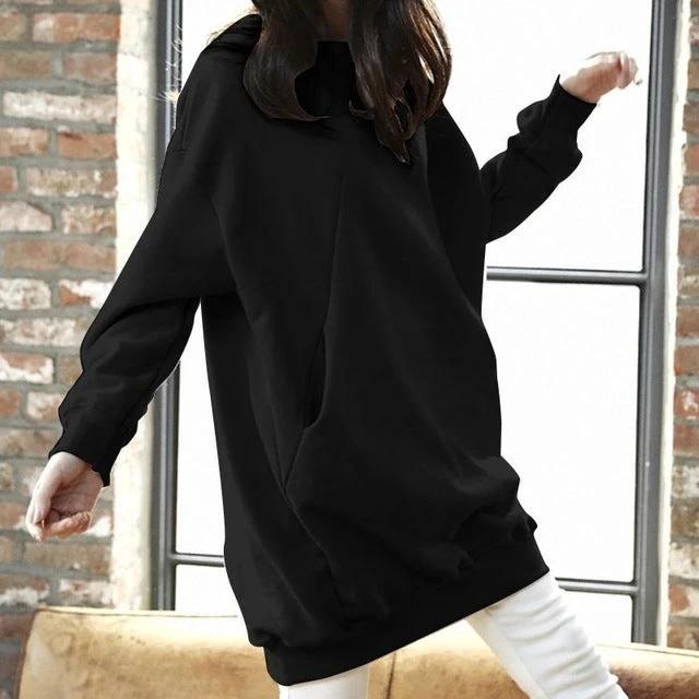 Women Casual Solid Sweatshirts Plus Size Tops Autumn by GJG Denim
