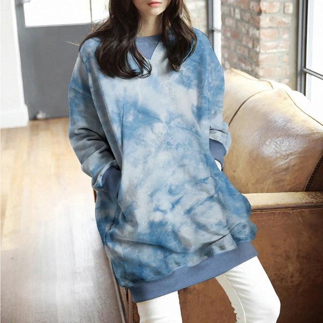Women Casual Solid Sweatshirts Plus Size Tops Autumn by GJG Denim