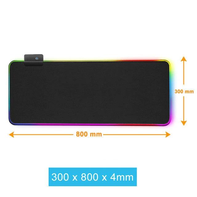 Luminous RGB Mouse Pad/ Luminous Game LED Rubber Table Mat by GJG Denim