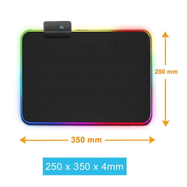 Luminous RGB Mouse Pad/ Luminous Game LED Rubber Table Mat by GJG Denim