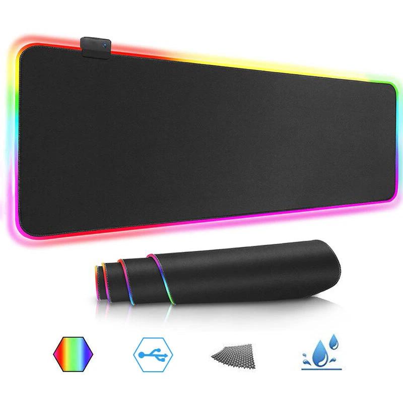 Luminous RGB Mouse Pad/ Luminous Game LED Rubber Table Mat by GJG Denim