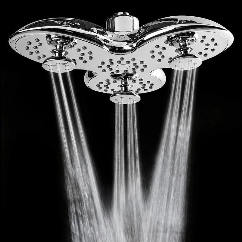 Multifunctional Pressurized Rain Shower Nozzle Three-Block Large Shower Plastic Nozzle by GJG Denim