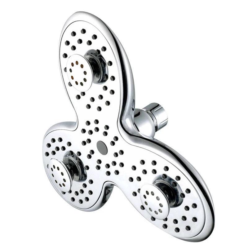 Multifunctional Pressurized Rain Shower Nozzle Three-Block Large Shower Plastic Nozzle by GJG Denim