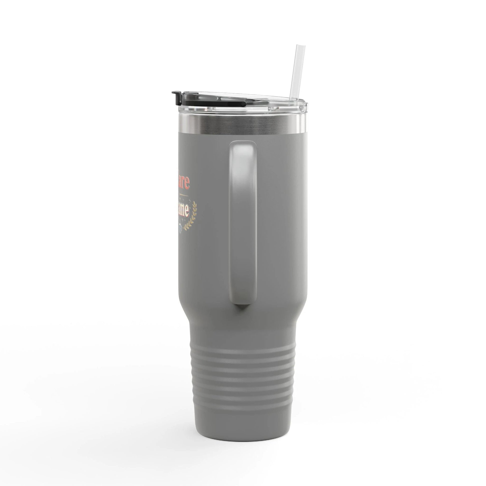40oz Insulated Travel Mug - "Self-Care is my Vain-Game" Comfort Coffee Tumbler by Printify