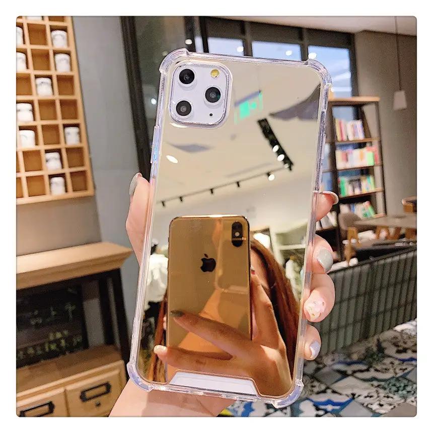 Mirror Phone Case Convenient Phone Case With Mirror by GJG Denim