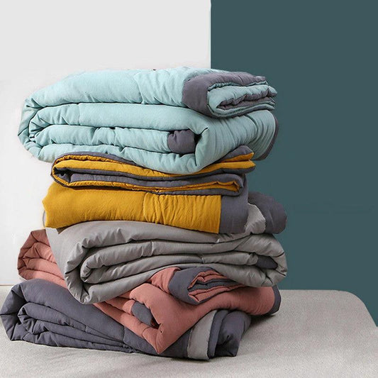 Solid Color Thin Washable Cotton Summer Cool Quilt by GJG Denim