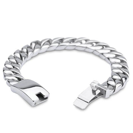 Men's Thick Chain Bracelet Titanium Steel by GJG Denim