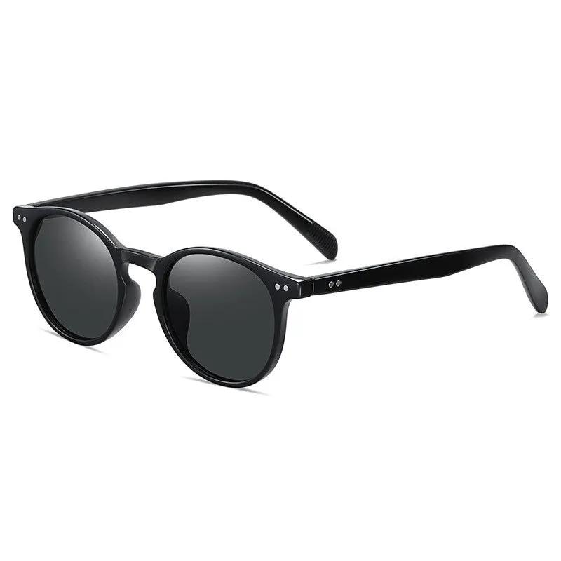 Round Frame Sunglasses For Men by GJG Denim