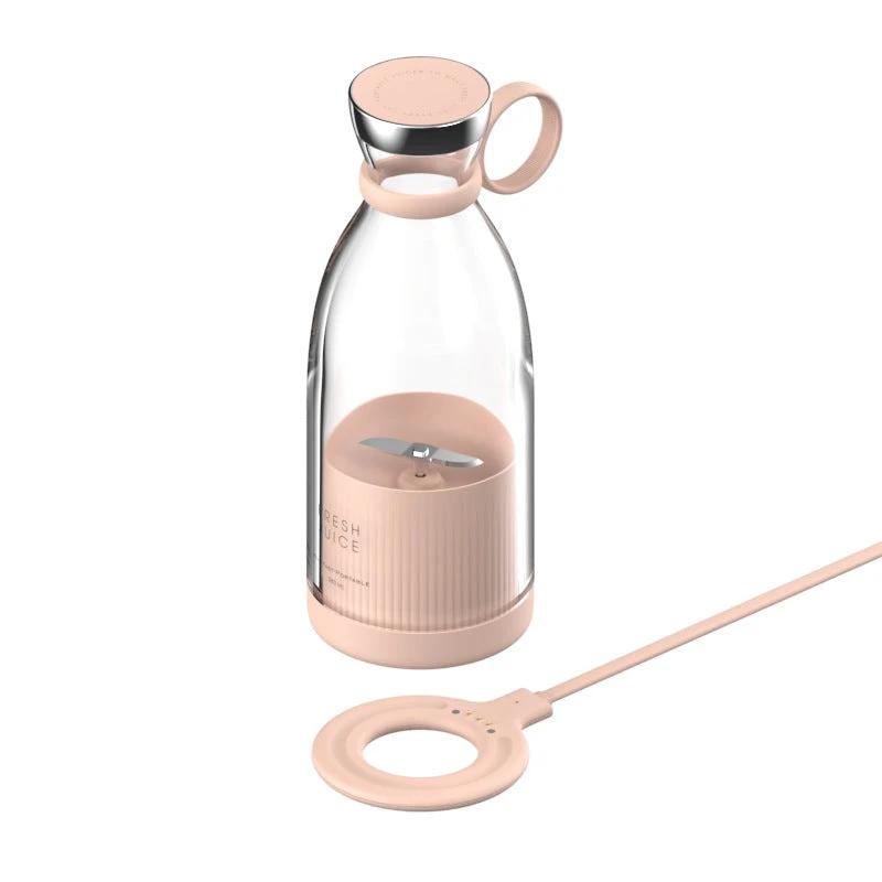 350ML Electric Juicer Blender Mixer USB Rechargeable Machine Household Portable Blender Maker Cup Kitchen Tool Kit by GJG Denim