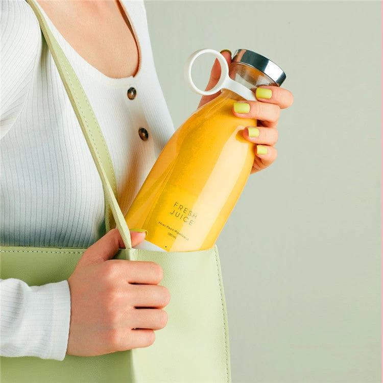 350ML Electric Juicer Blender Mixer USB Rechargeable Machine Household Portable Blender Maker Cup Kitchen Tool Kit by GJG Denim