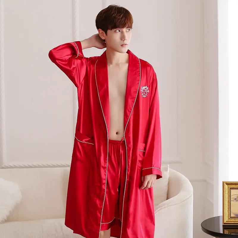Men's Two-Piece Embroidered Pajamas by GJG Denim