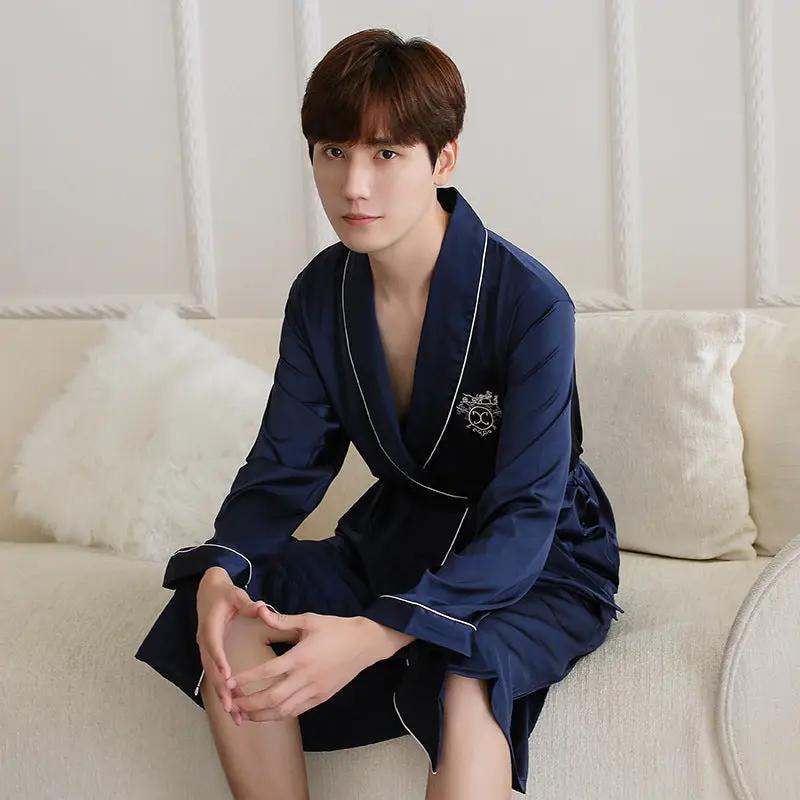 Men's Two-Piece Embroidered Pajamas by GJG Denim