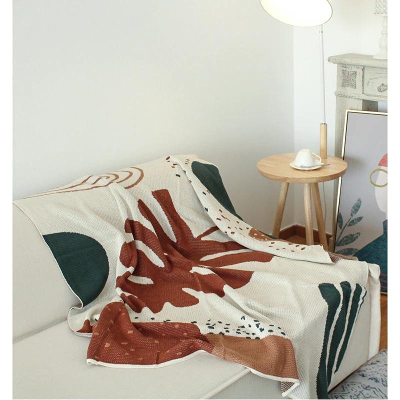 Cotton Knitted Tassel Sofa Blanket by GJG Denim