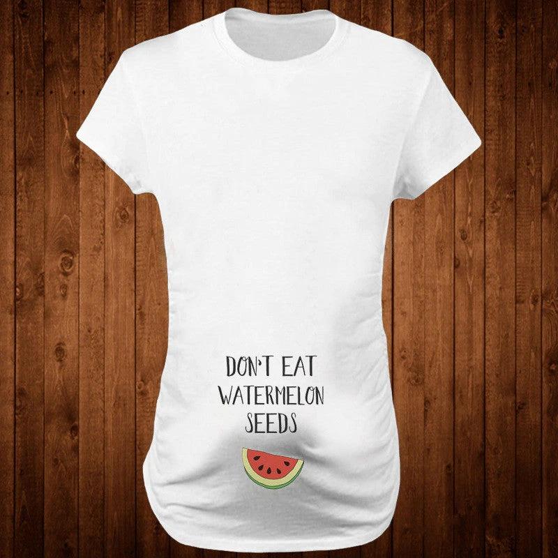 Women T-Shirts Slim Maternity Funny Letter Tops O-Neck Pregnancy Women by GJG Denim