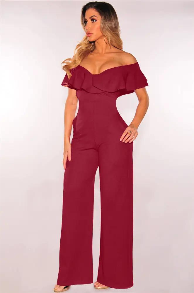 Women's New Standard Code Sexy Falbala Jumpsuits by GJG Denim
