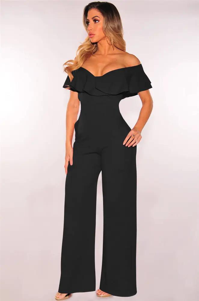Women's New Standard Code Sexy Falbala Jumpsuits by GJG Denim