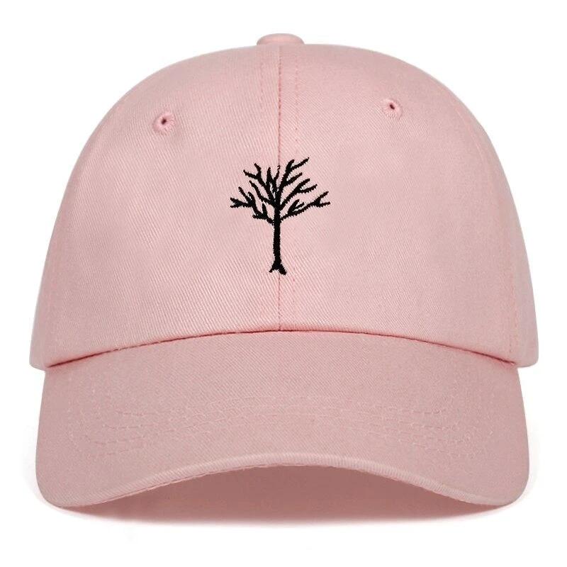 Men's Branch Embroidered Casual Cotton Baseball Cap by GJG Denim
