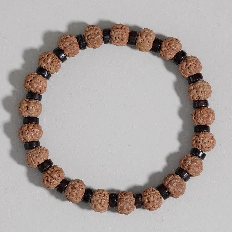 Agate Beaded Volcanic Stone Bracelet For Men by GJG Denim