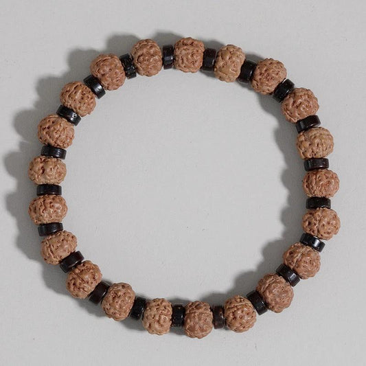 Agate Beaded Volcanic Stone Bracelet For Men by GJG Denim