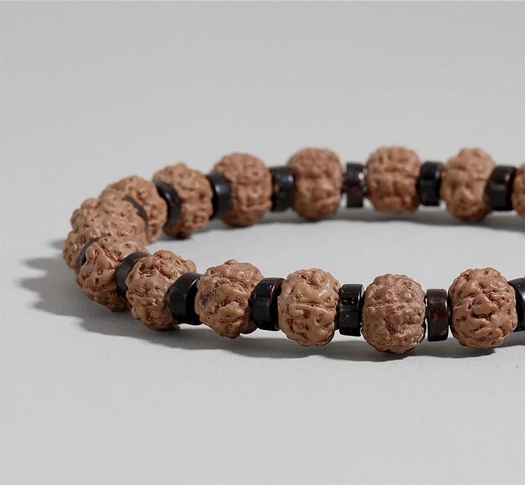 Agate Beaded Volcanic Stone Bracelet For Men by GJG Denim