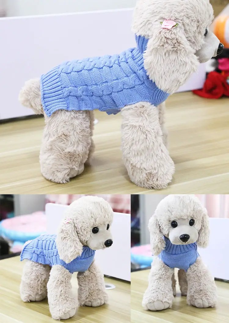 Cashmere Twisted Rope Dog Sweater by GJG Denim
