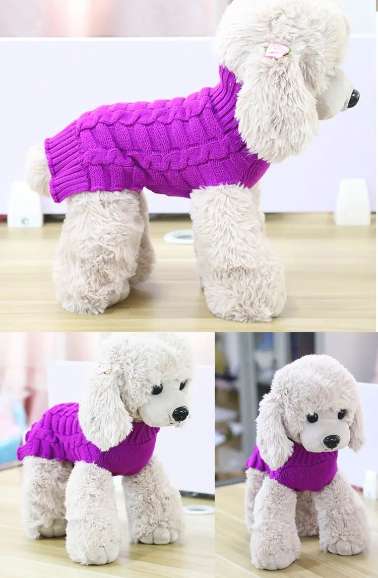 Cashmere Twisted Rope Dog Sweater by GJG Denim