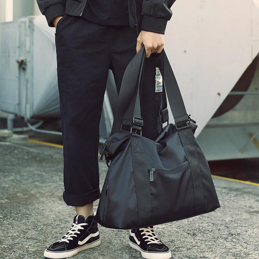 Hand-held Travel Bag Men's Business Travel Large-capacity Duffel Bag by GJG Denim