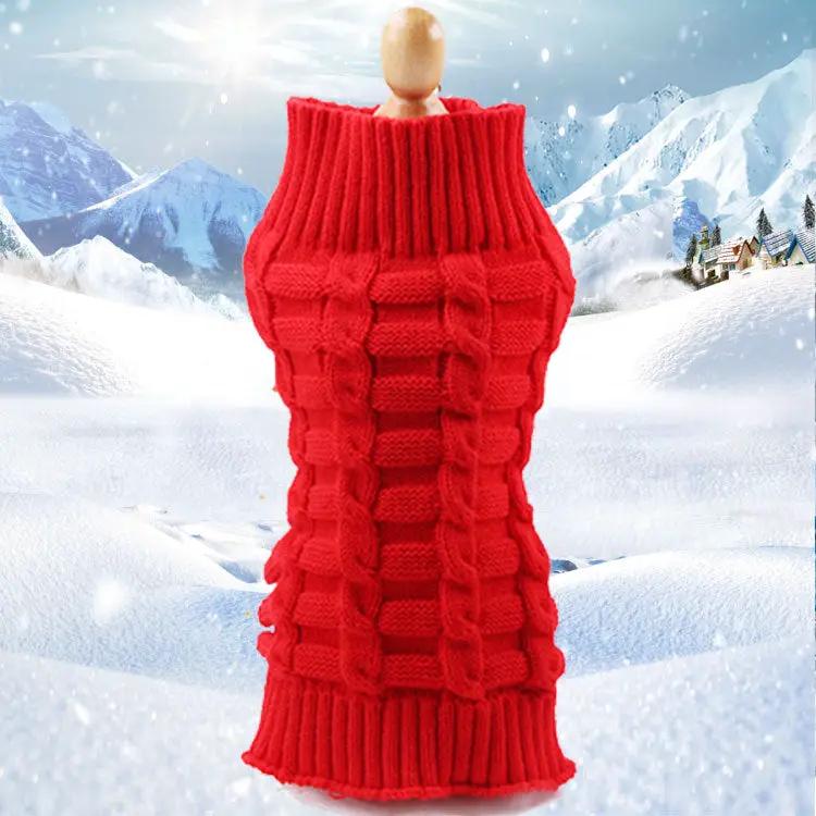Cashmere Twisted Rope Dog Sweater by GJG Denim