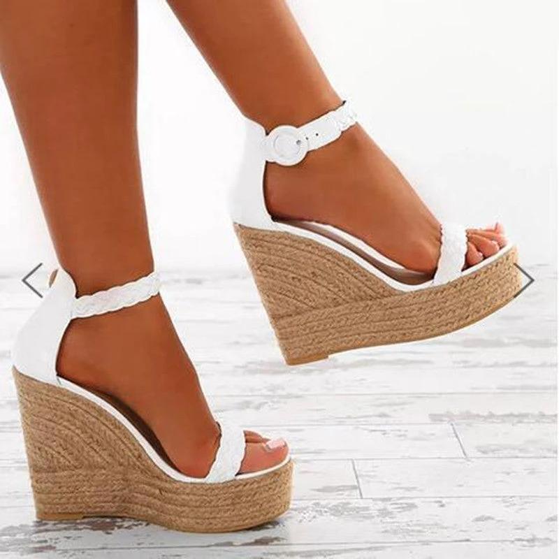 Women's Wedge Sandals Plus Size by GJG Denim