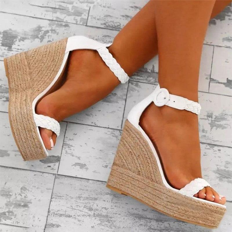 Women's Wedge Sandals Plus Size by GJG Denim
