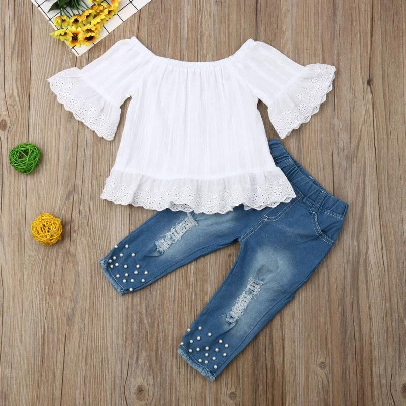 Shirt Shorts Girls Girl Kids Clothes For Baby Set Children by GJG Denim