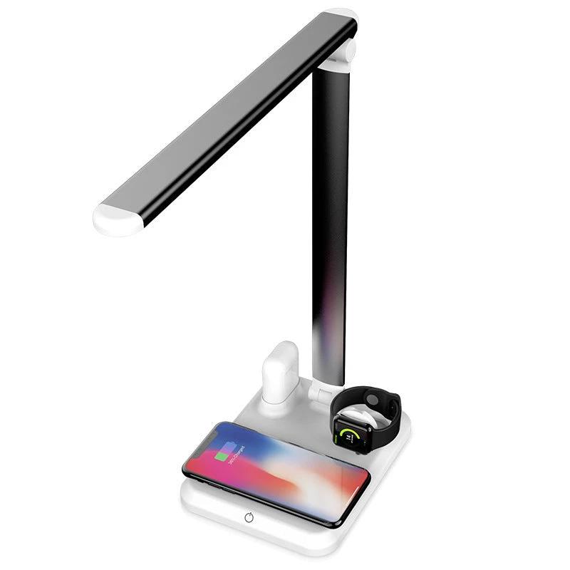 Four-in-one Desk Lamp Wireless Charging Desk Lamp 10W Desk Lamp by GJG Denim